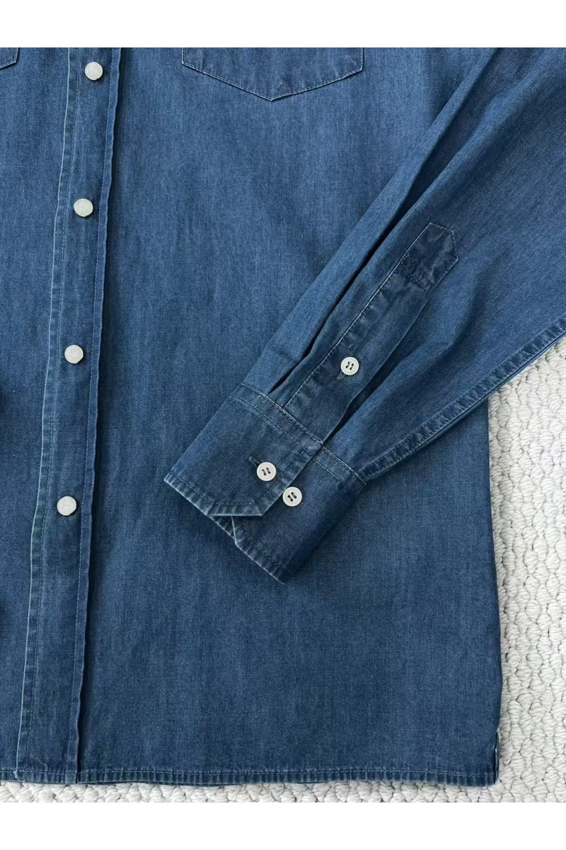 Designer Мужская синяя рубашка Premium