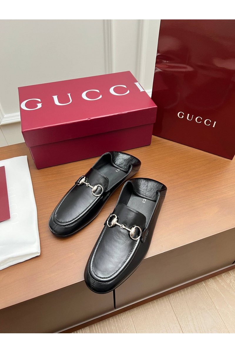 Gucci Женские кожаные лоферы Jordaan premium
