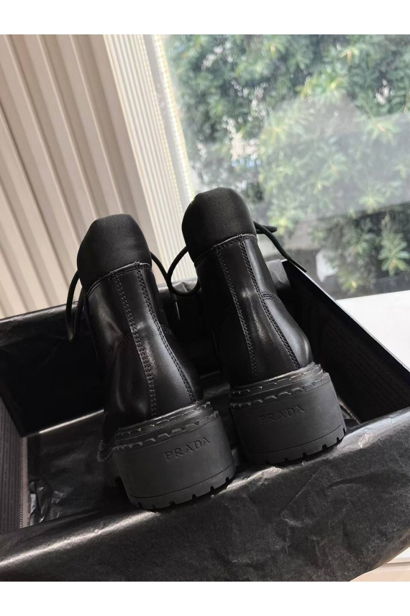 Prada Женские чёрные ботинки Premium