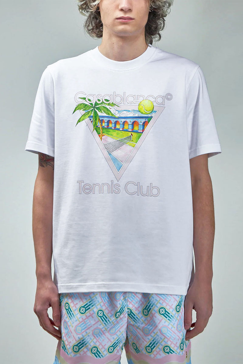 Casablanca Белая футболкa Tennis Club