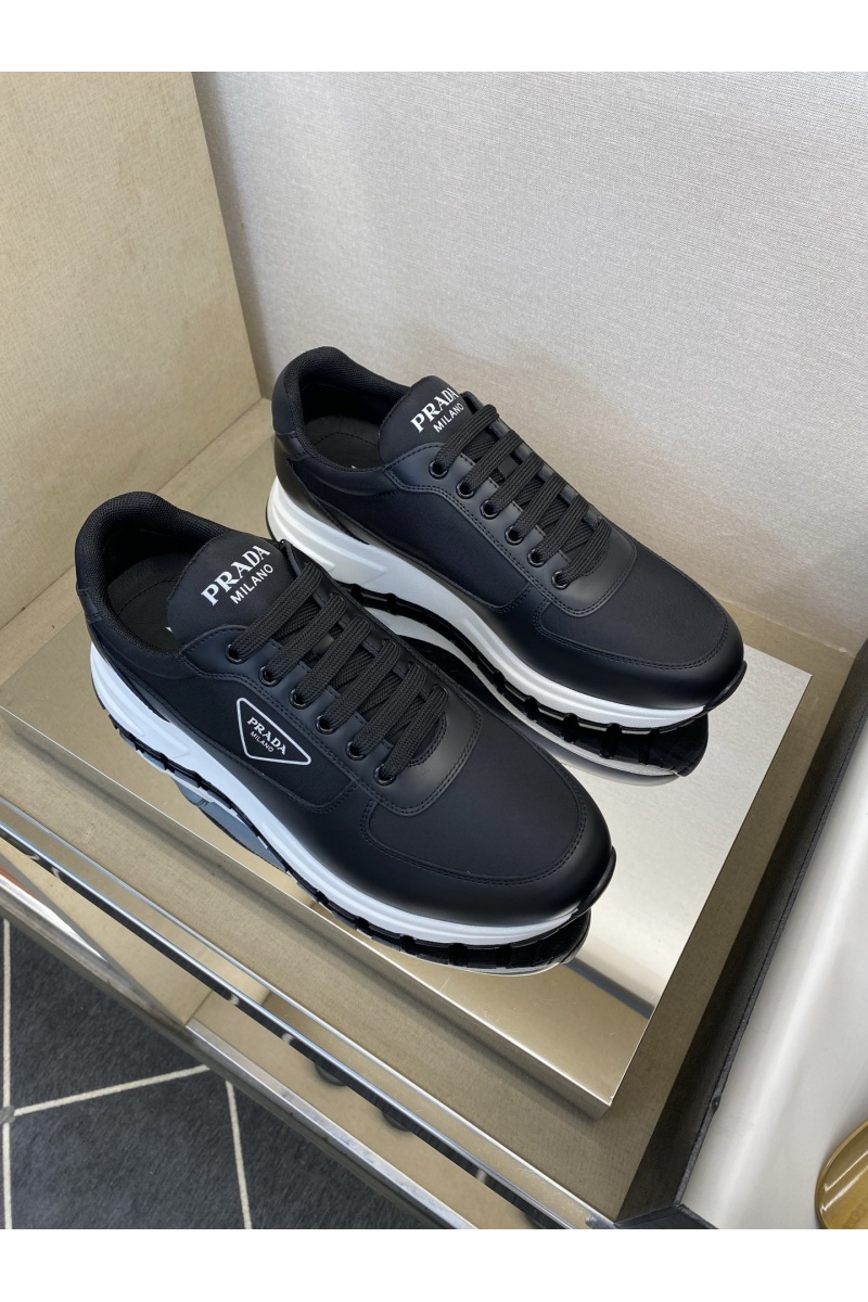 Prada Мужские комбинированные кроссовки 