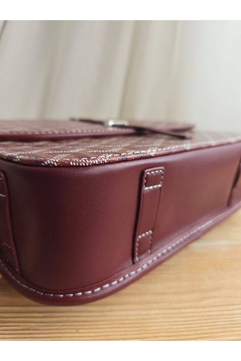 Designer Clothing Кожаная сумка Goyard Belvedere MM 27x21 см