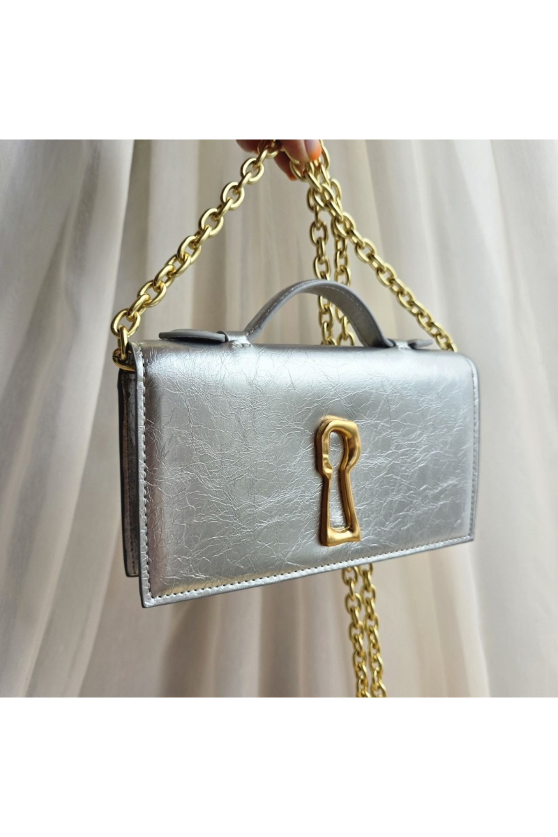Schiaparelli Кожаная сумка клатч 19x11 см