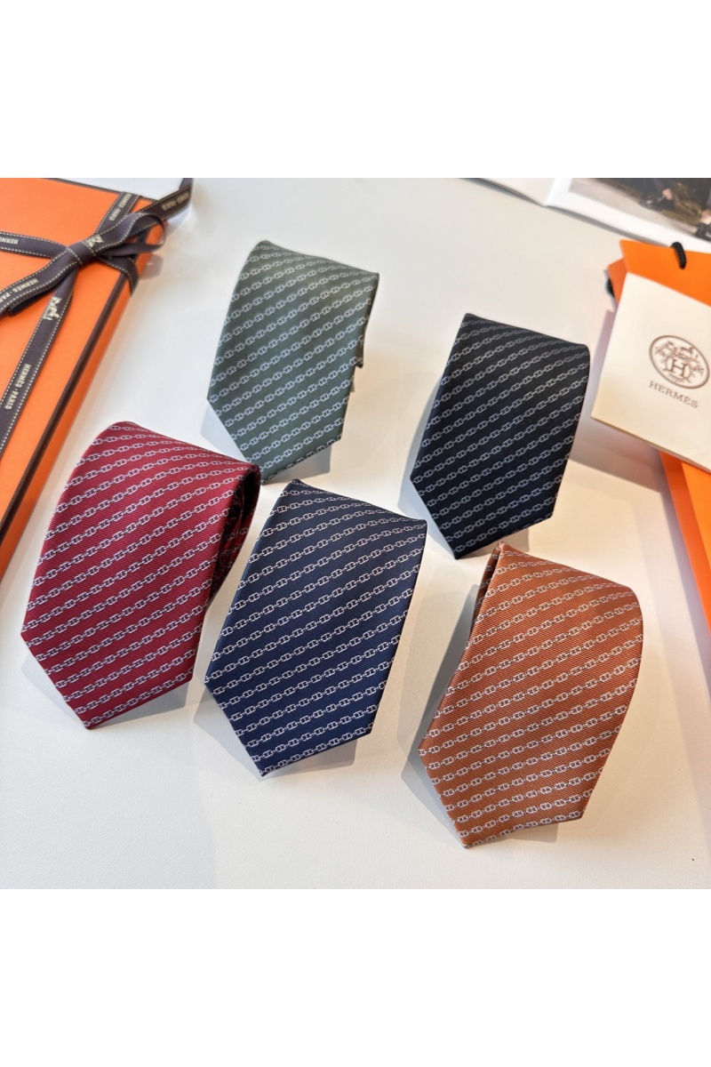 Hermes Галстук Jetez l'Ancre premium - Grey