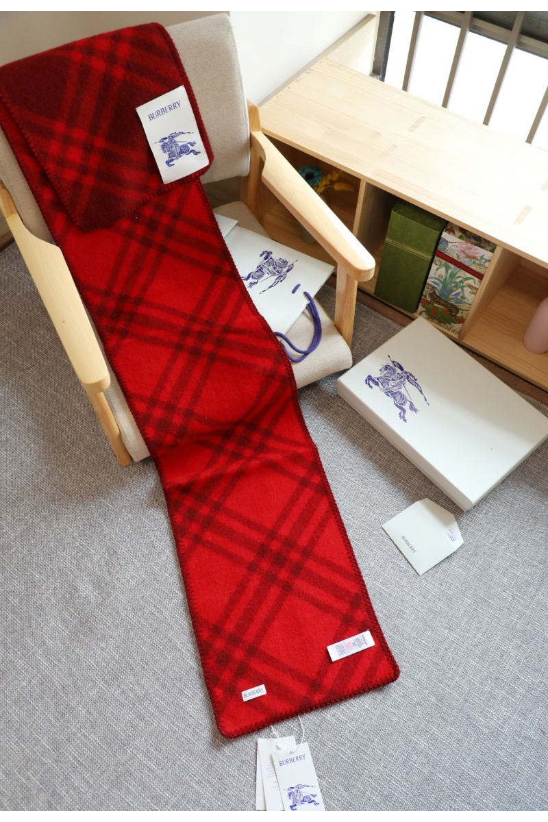 Burberry Шарф Check premium 182x30 см - Red
