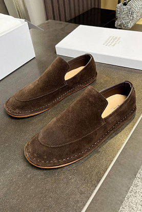 Замшевые женские лоферы Maison Margiela Premium - Brown