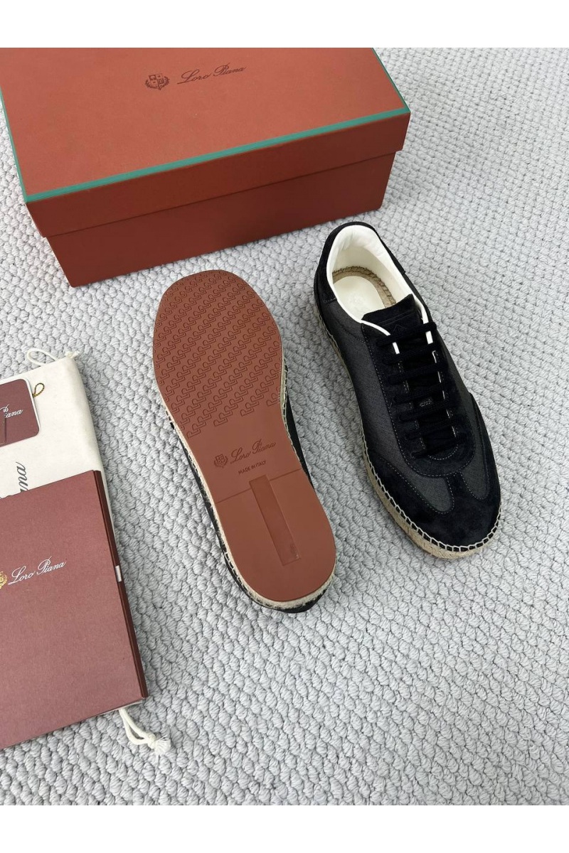 Loro Piana Мужские кроссовки Sea Tennis Walk - Black
