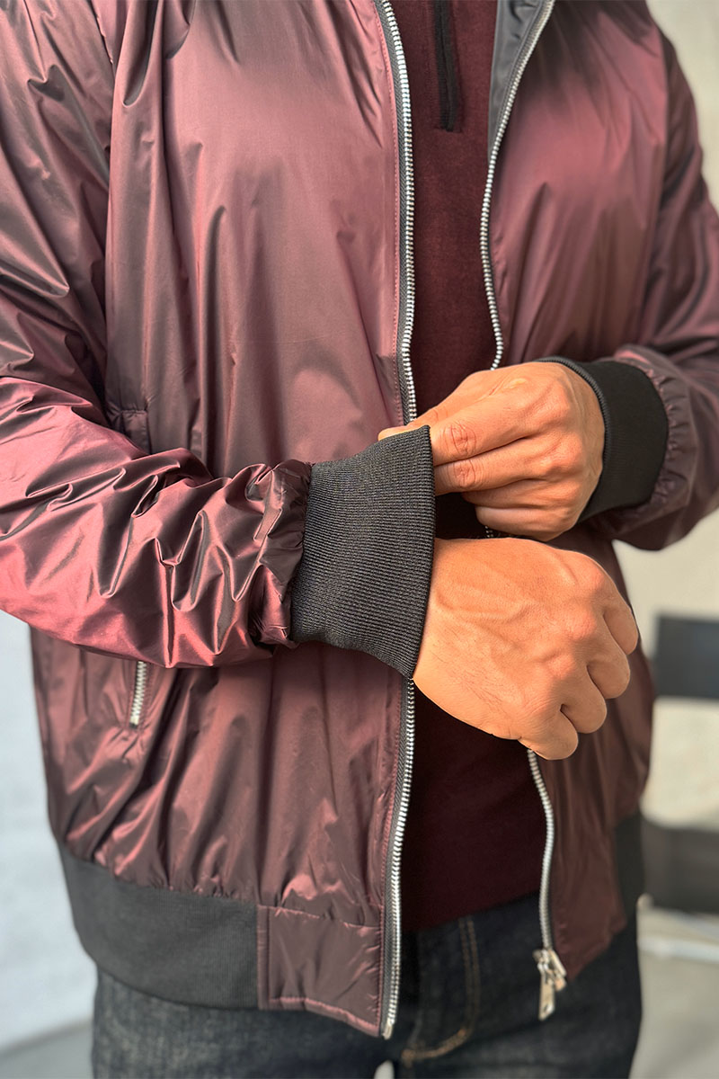 Prada Двусторонняя ветровка logo-plaque - Red / Black 