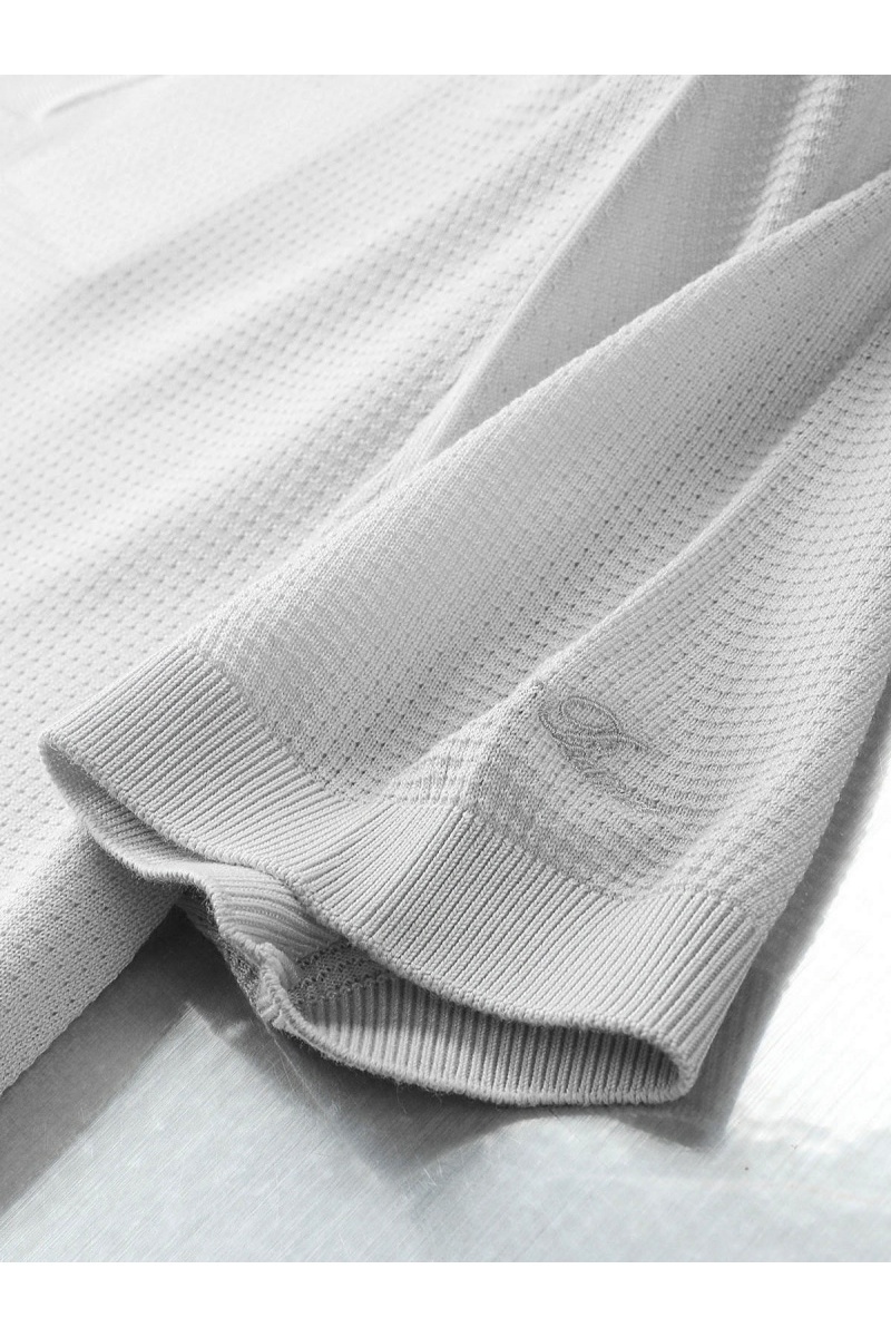 Loro Piana Мужское поло белого цвета premium