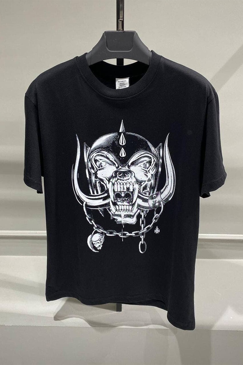 Vetements Оверсайз футболка "Motorhead" - Black