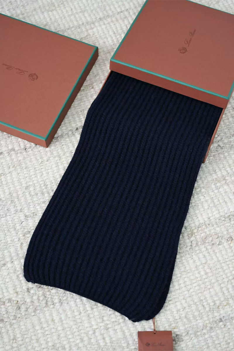 Loro Piana Кашемировый шарф premium - Dark Blue