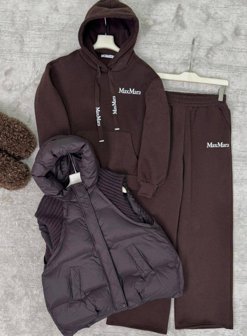 Max Mara Женский костюм тройка на флисе premium