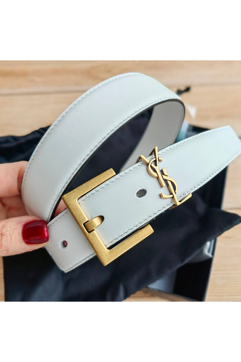 Yves Saint Laurent Кожаный ремень (ширина 3 см)