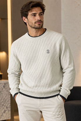Мужской свитер premium - Beige