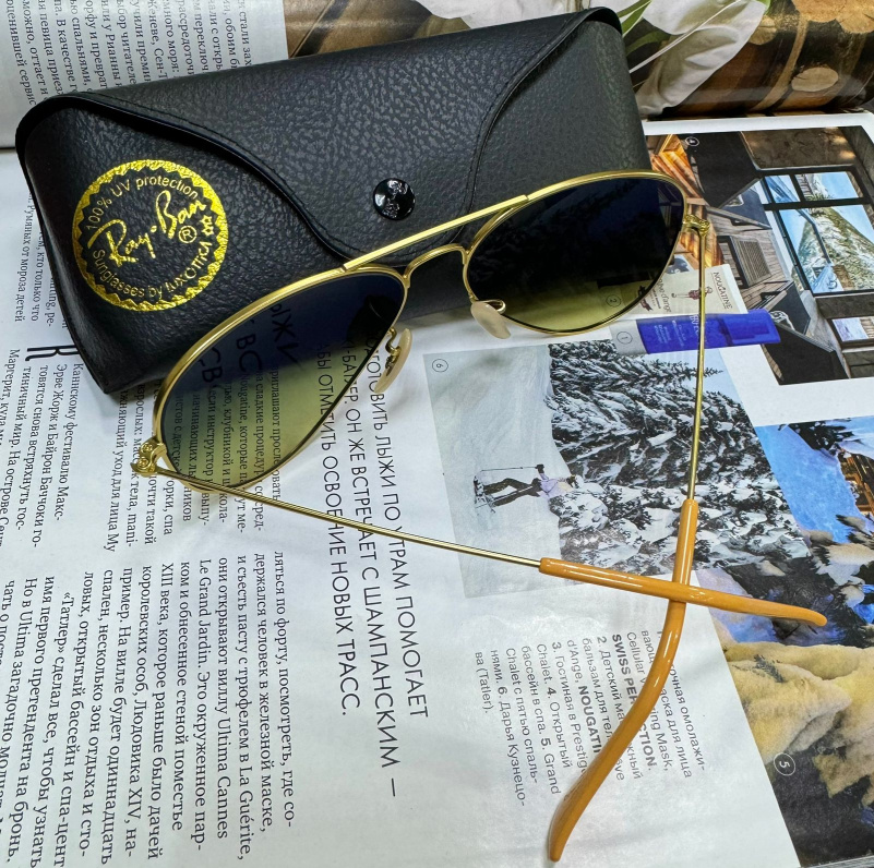 Ray Ban Солнцезащитные очки Aviator Large Metal