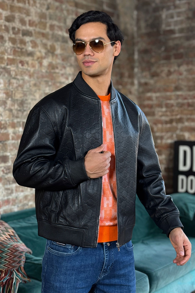 Gucci Кожаная куртка premium