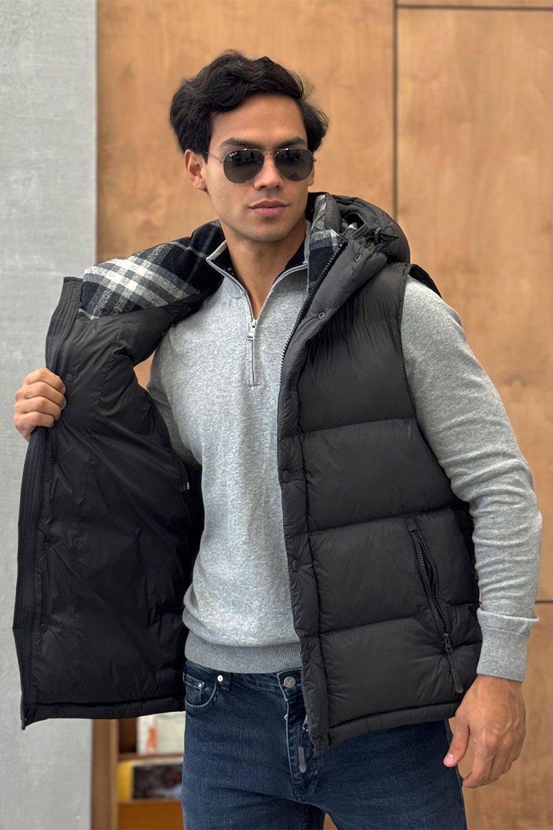 Burberry Серая куртка со съёмными рукавами Lockwell logo-patch