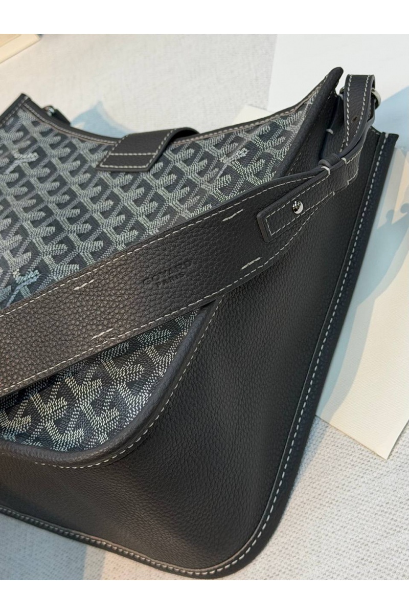 Designer Clothing Кожаная сумка Goyard Musette PM premium 28x22x10 см