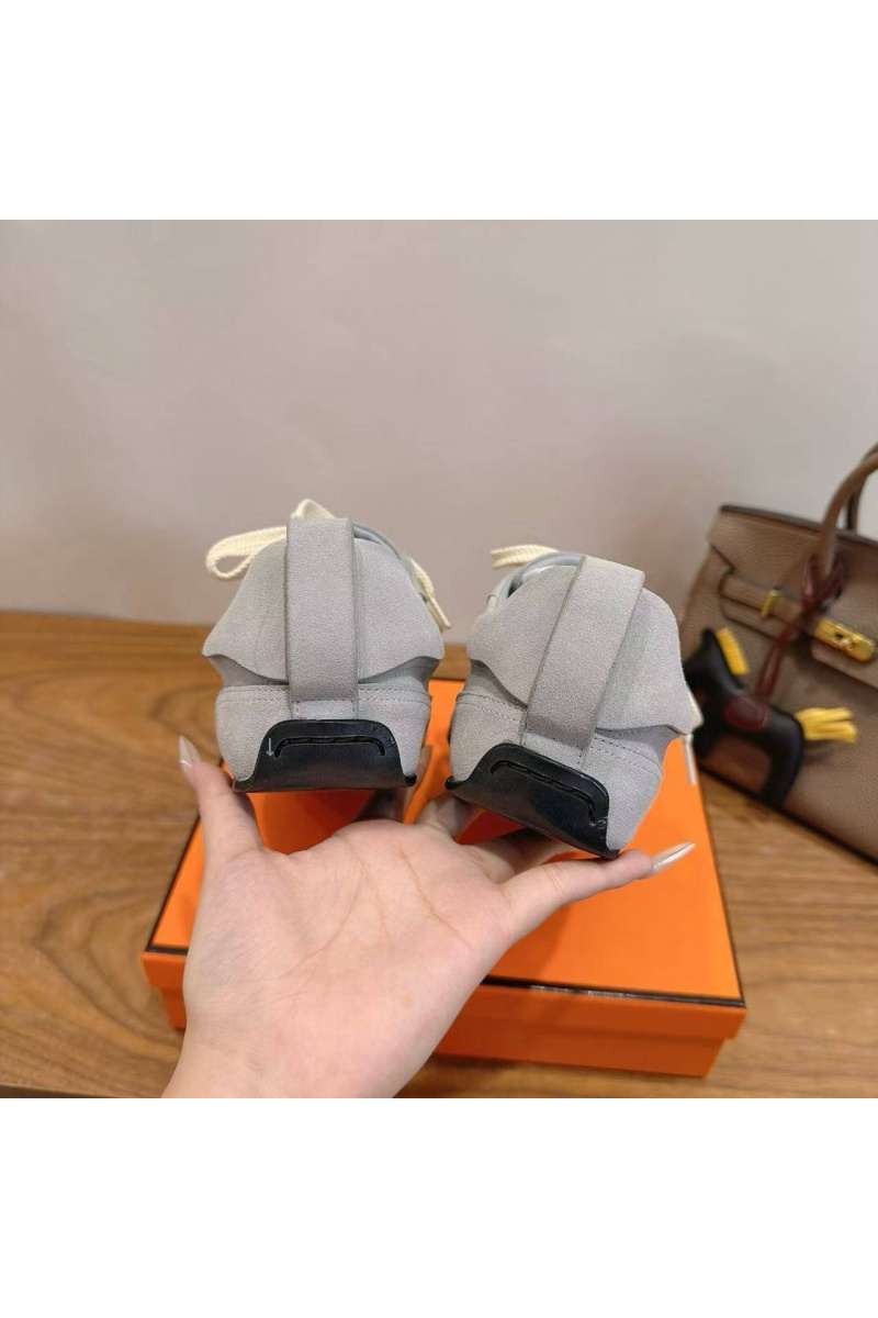 Hermes Женские замшевые кроссовки Master Tenis Master premium