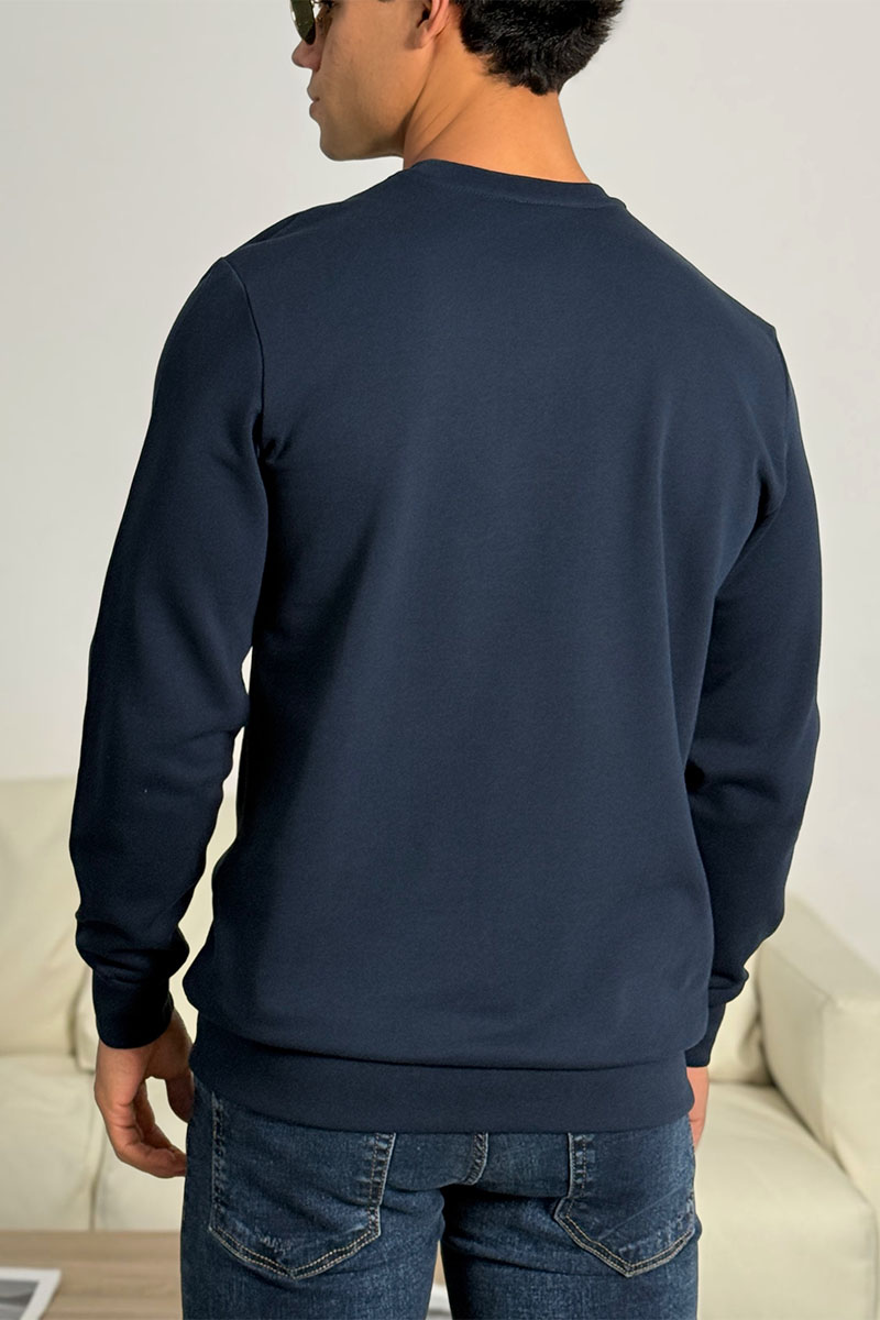 Emporio Armani EA7 Тёмно-синий свитшот logo-print 