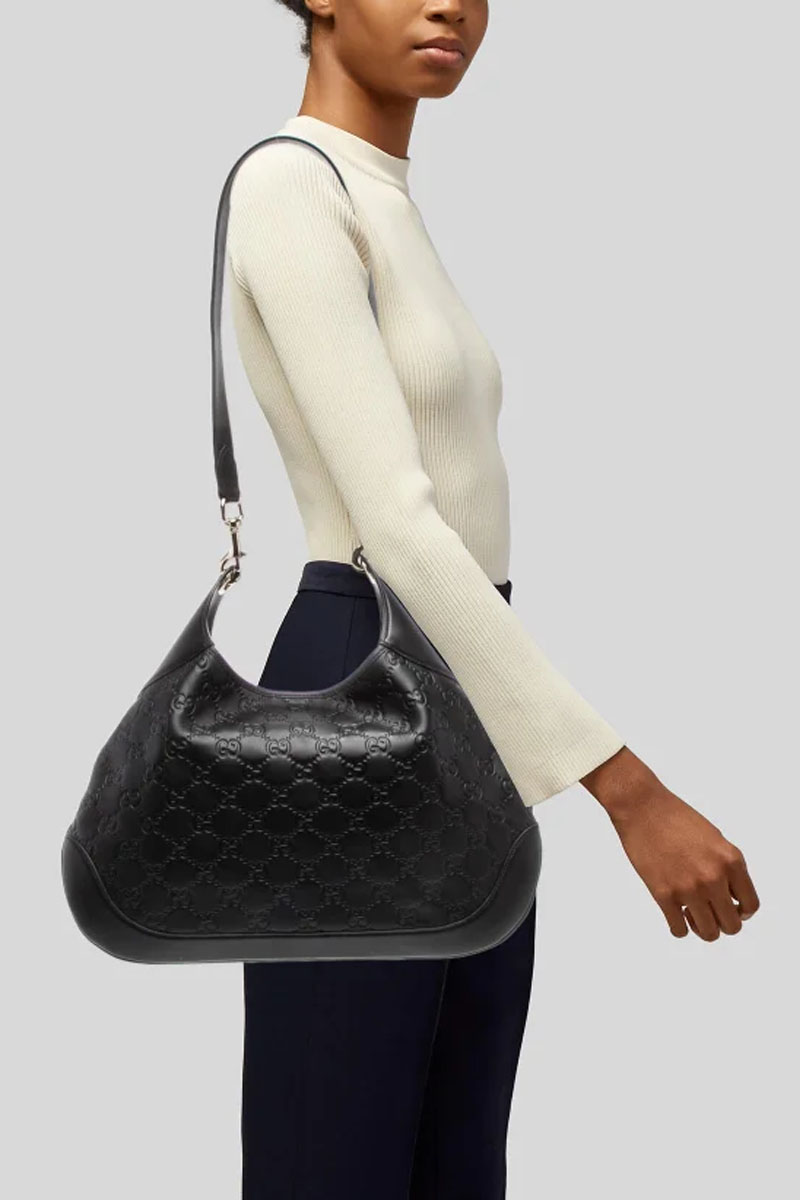 Gucci Кожаная сумка GG Guccissima 42x36 см