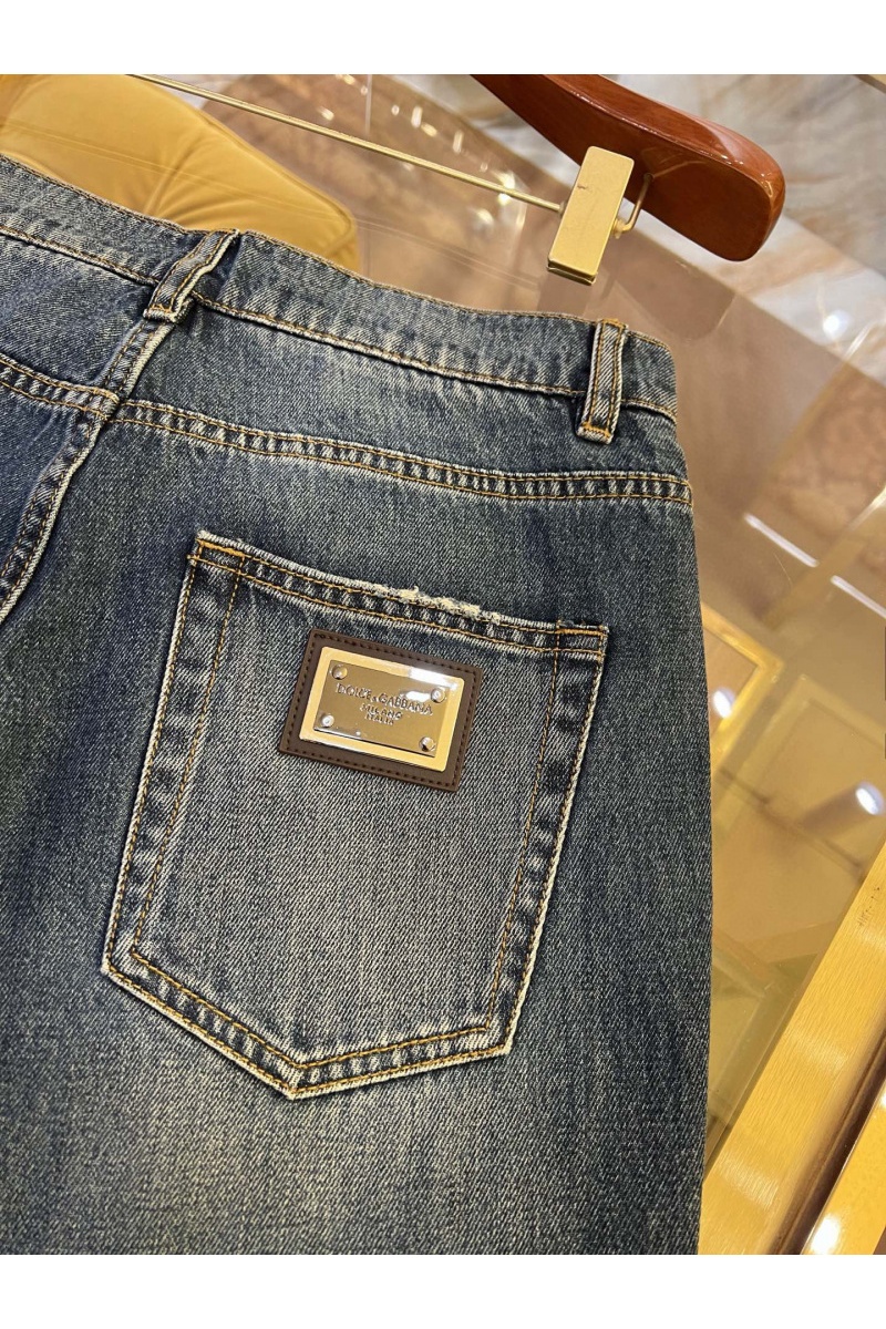 Dоlсе & Gаbbаnа Мужские синие джинсы classic fit Premium