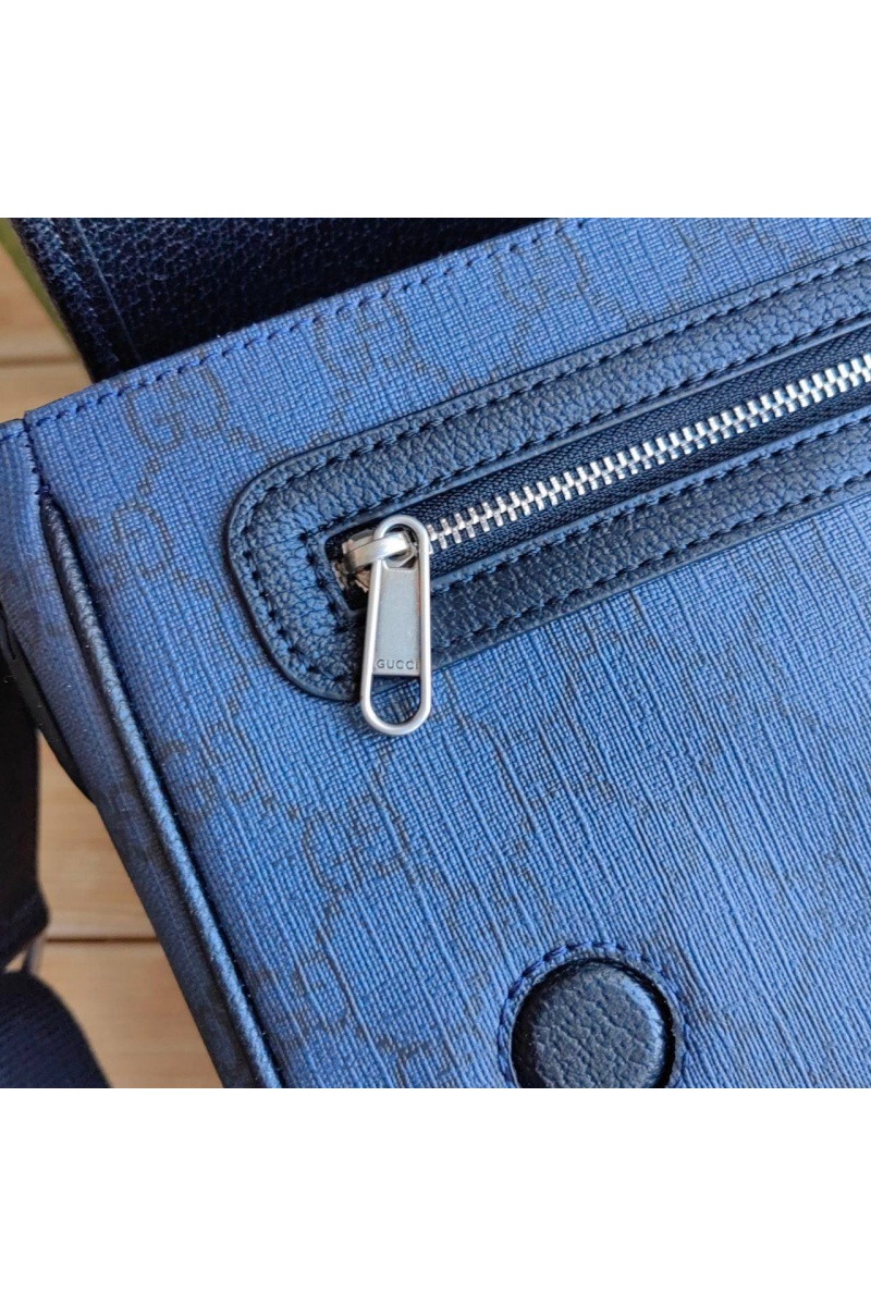 Gucci Мужская кожаная сумка-мессенджер Ophidia 25x20 см