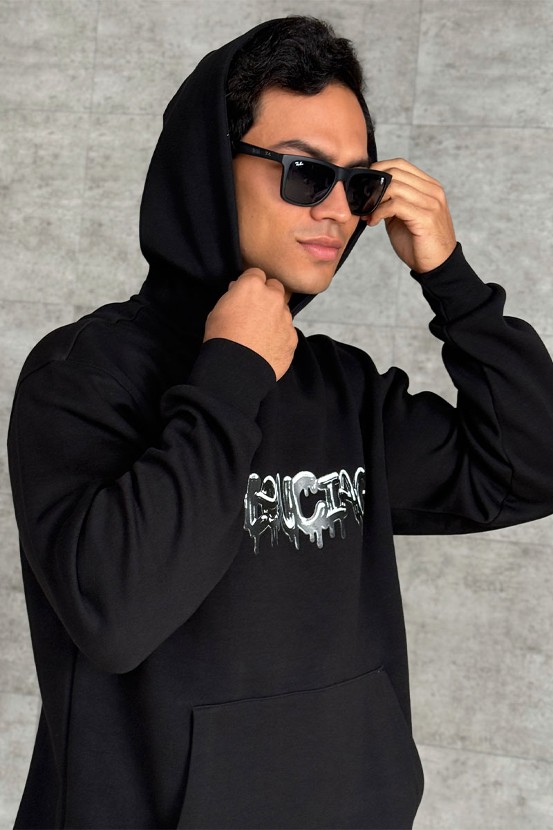 Balenciaga Худи чёрного цвета Slime logo-print