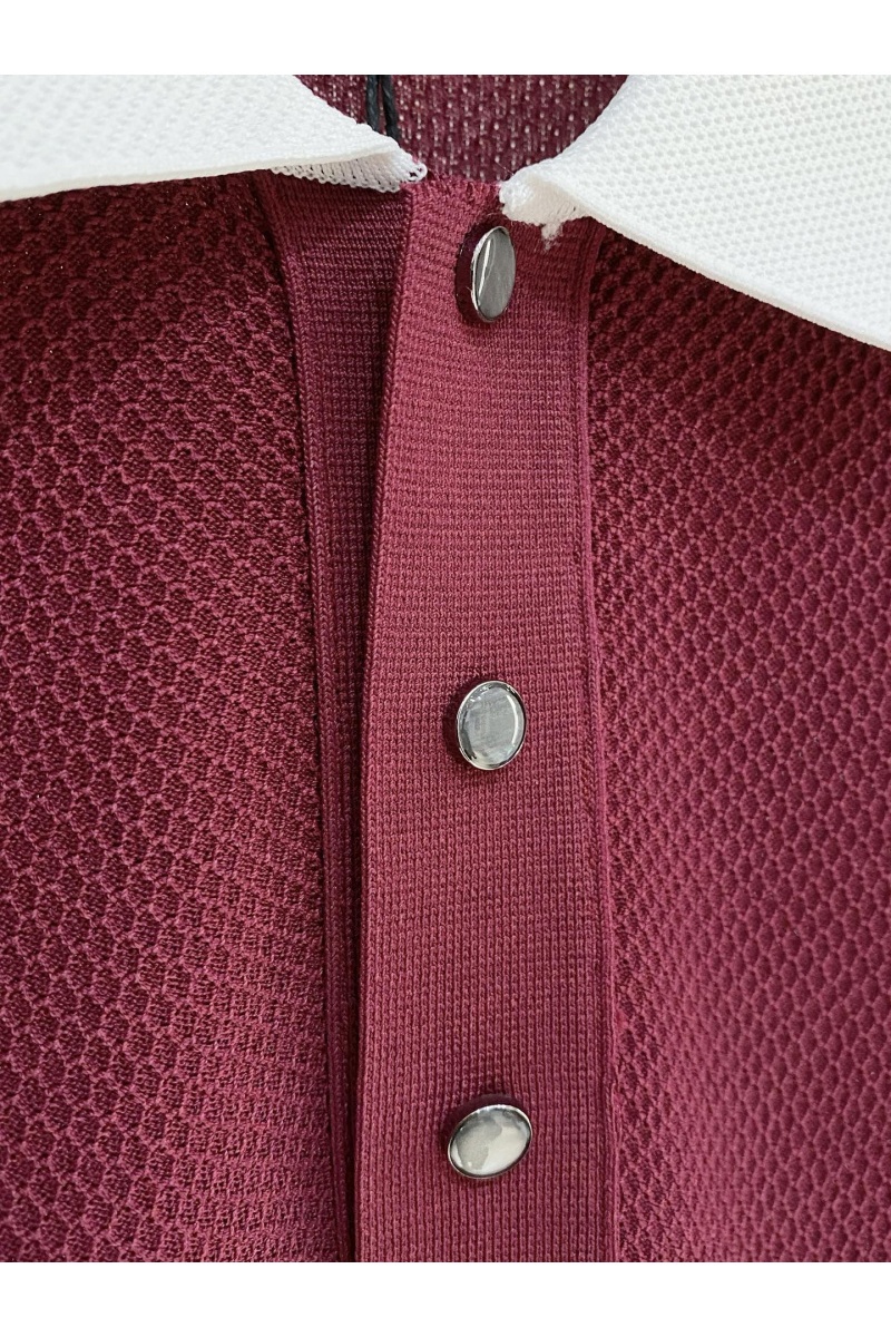 Kiton Мужское красное поло premium