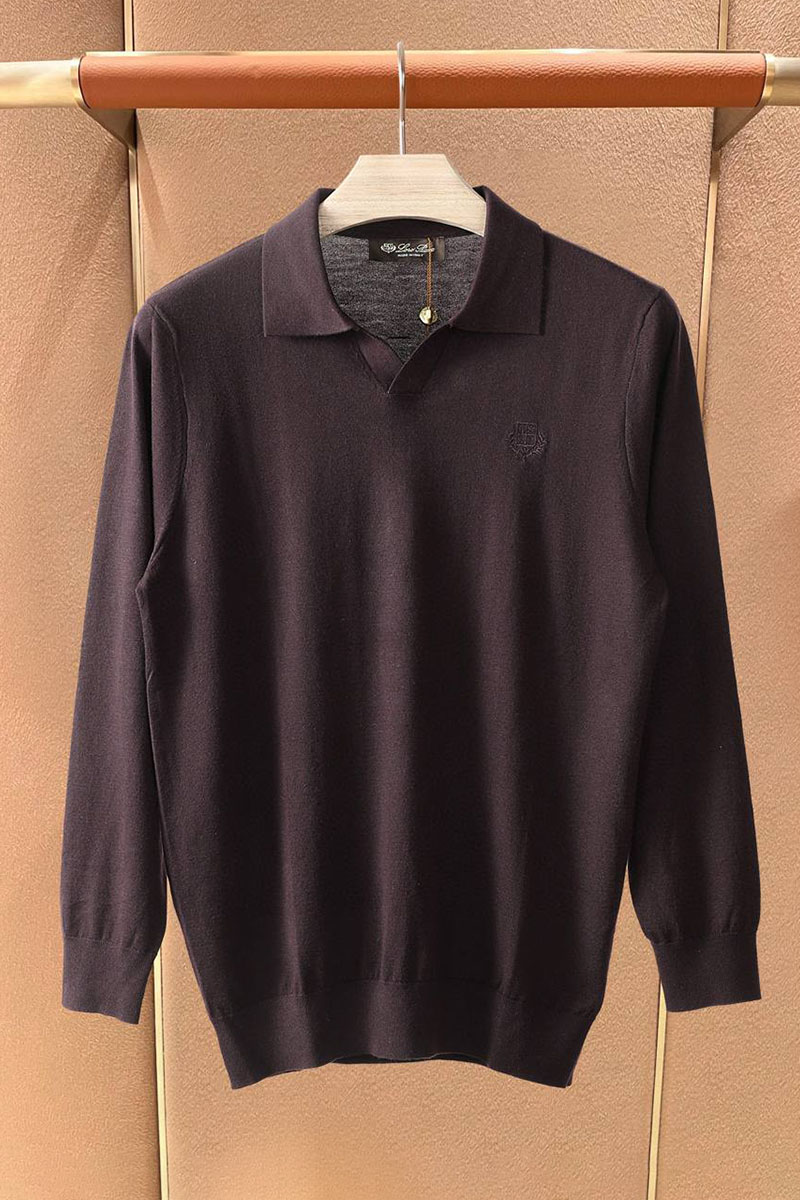 Loro Piana Поло с длинным рукавом premium - Brown