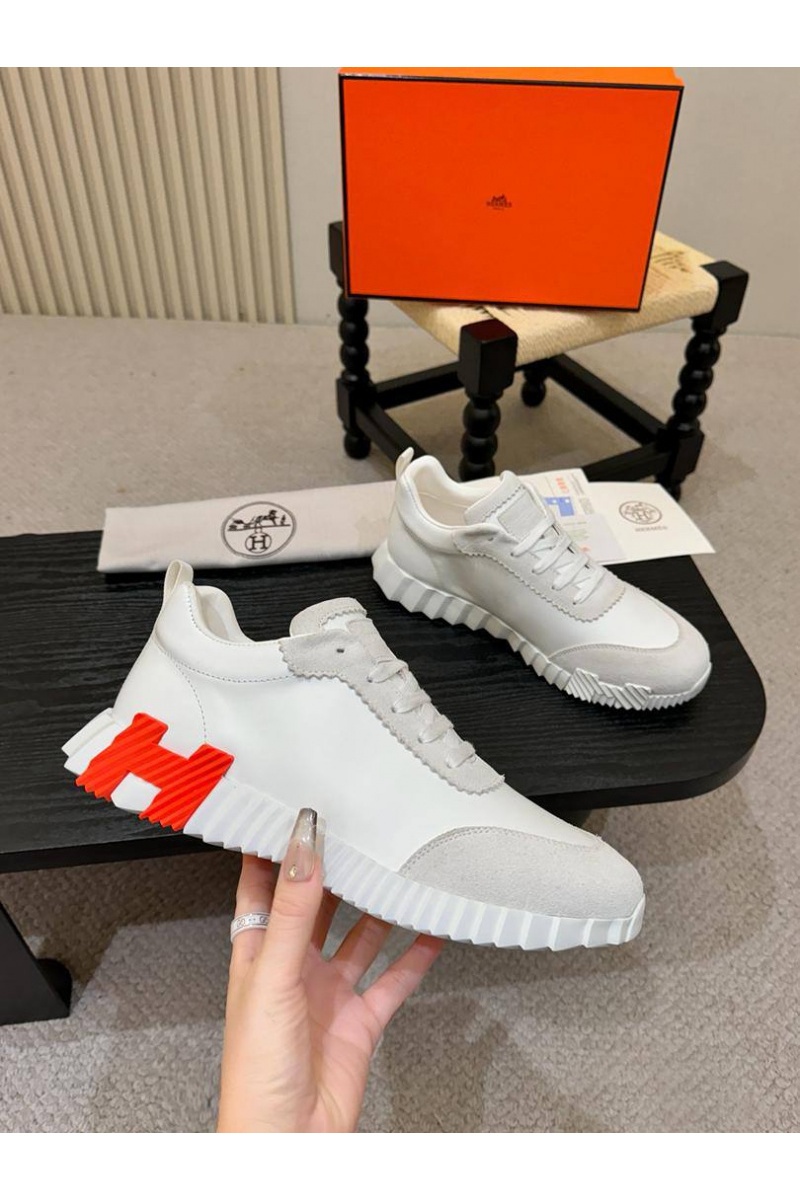 Hermes Мужские кроссовки Bouncing - White