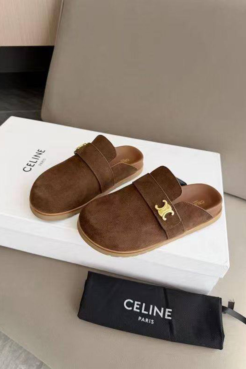 Celine Женские замшевые мюли 