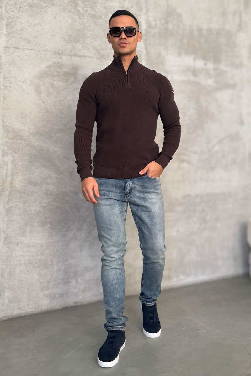 Paul & Shark Мужской джемпер zip-up - Brown 