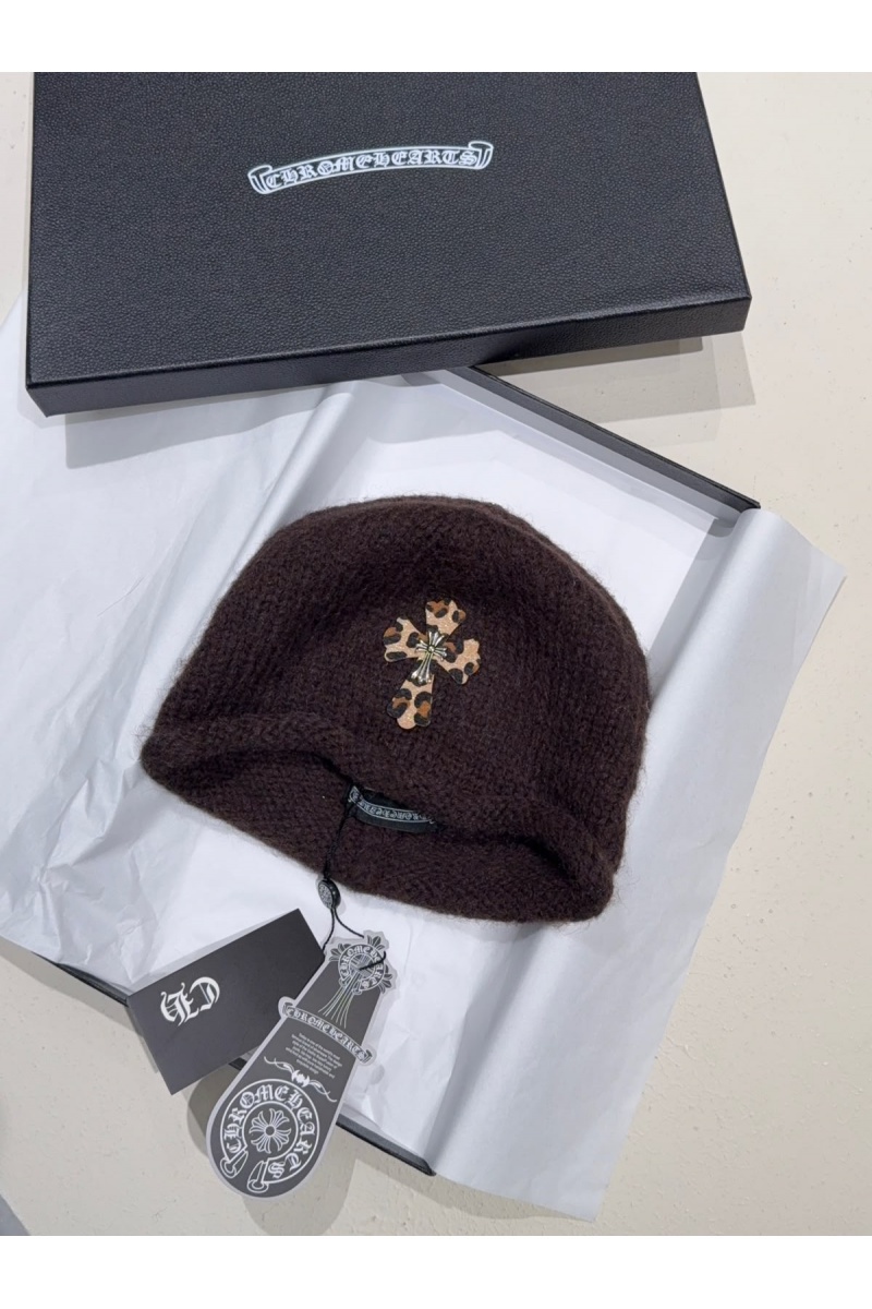 Chrome Hearts Шапка коричневого цвета 