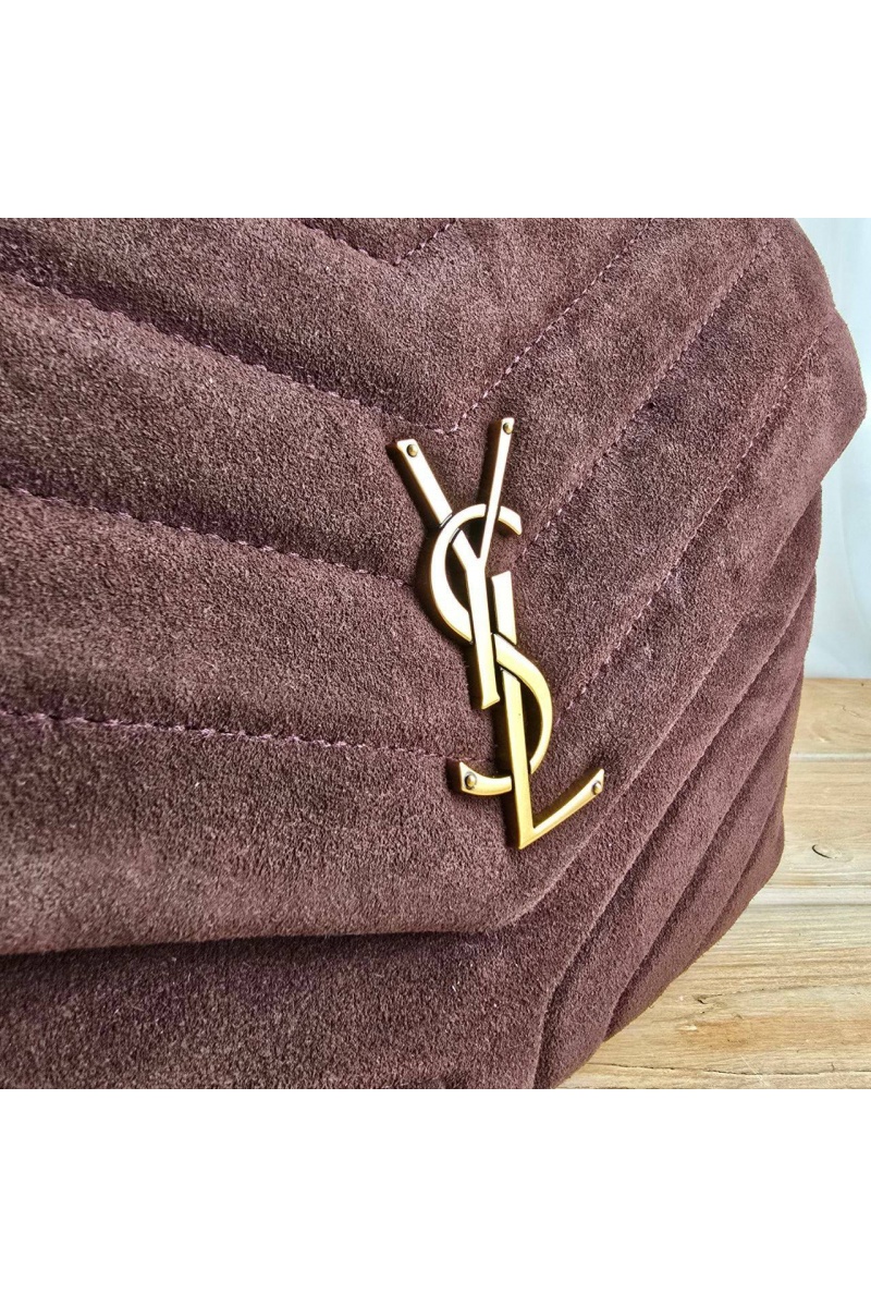 Yves Saint Laurent Замшевая сумка 32x23 см