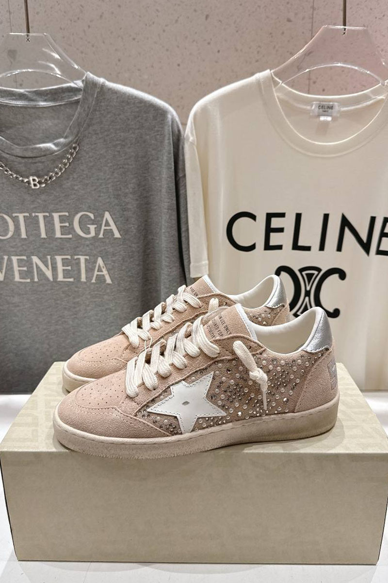 Designer Clothing Женские кожаные кроссовки Golden Goose Super Star premium