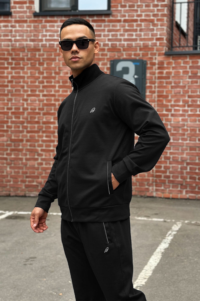 Brioni Чёрный спортивный костюм B-еmbroidery 