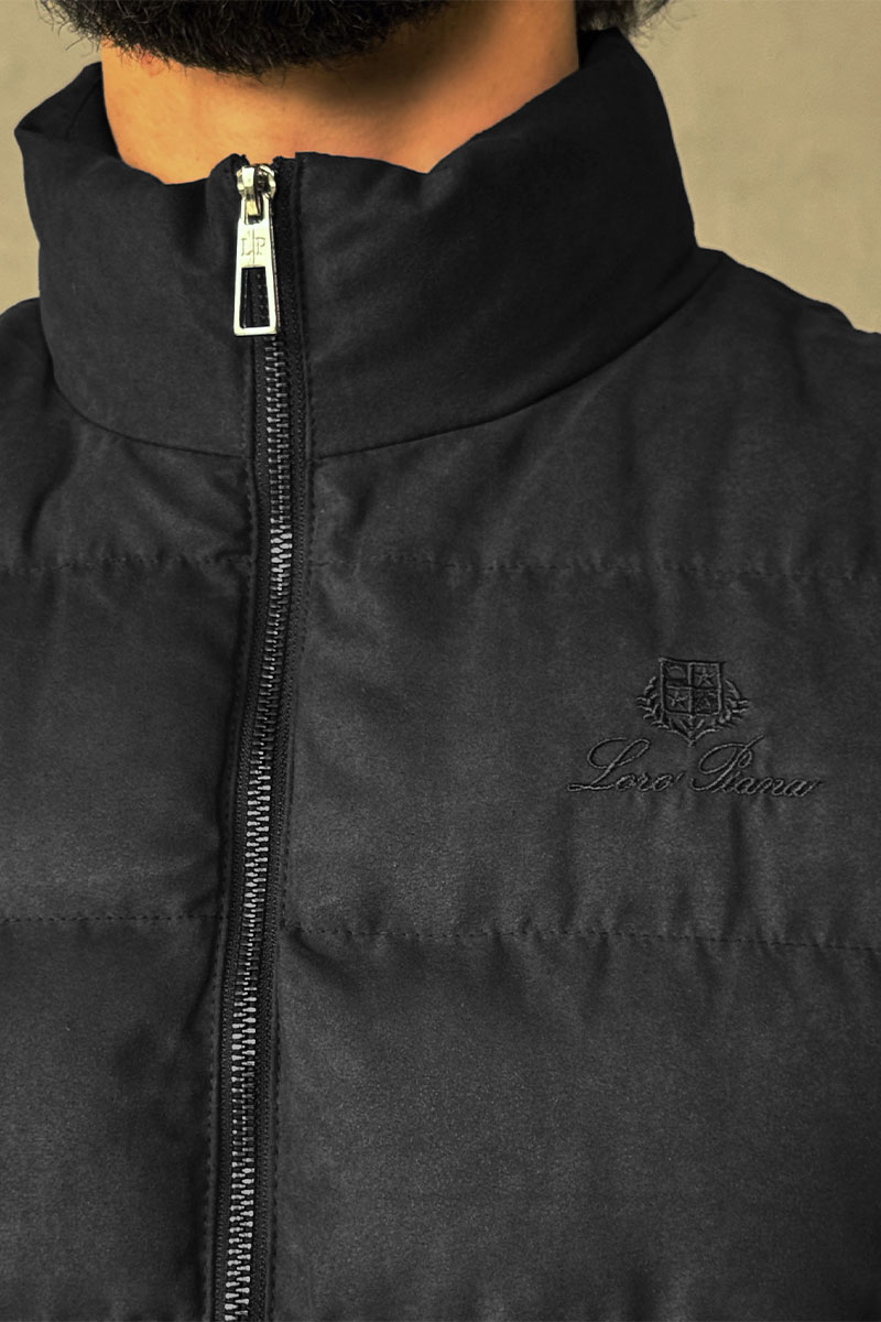Loro Piana Мужской чёрный жилет 