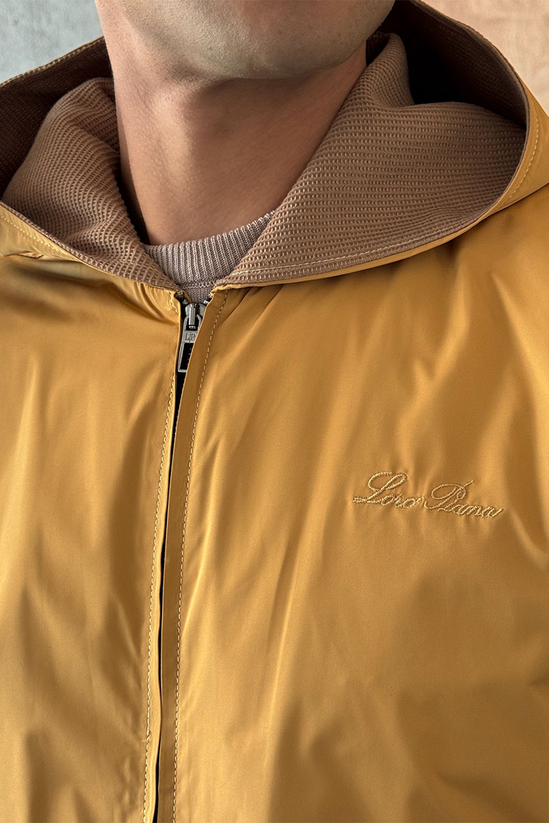 Loro Piana Мужская ветровка бежевого цвета