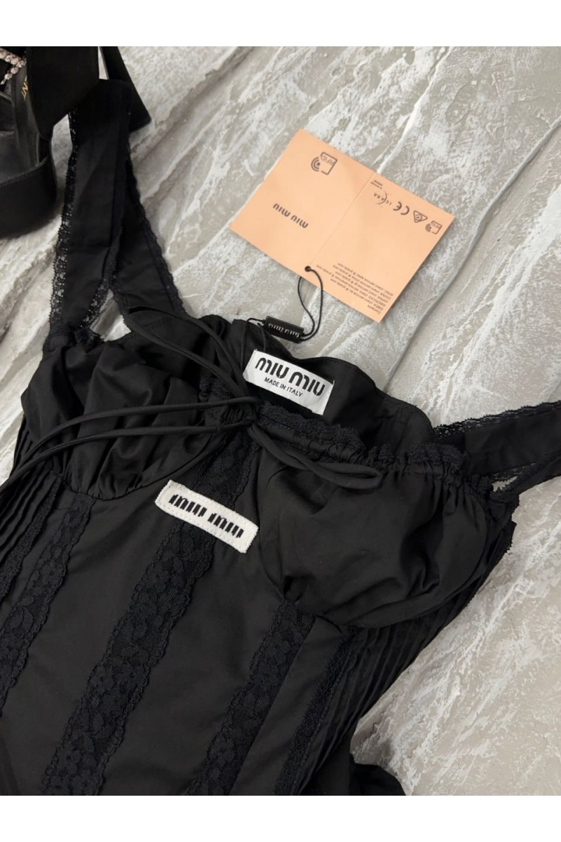MIU MIU Чёрное женское платье 