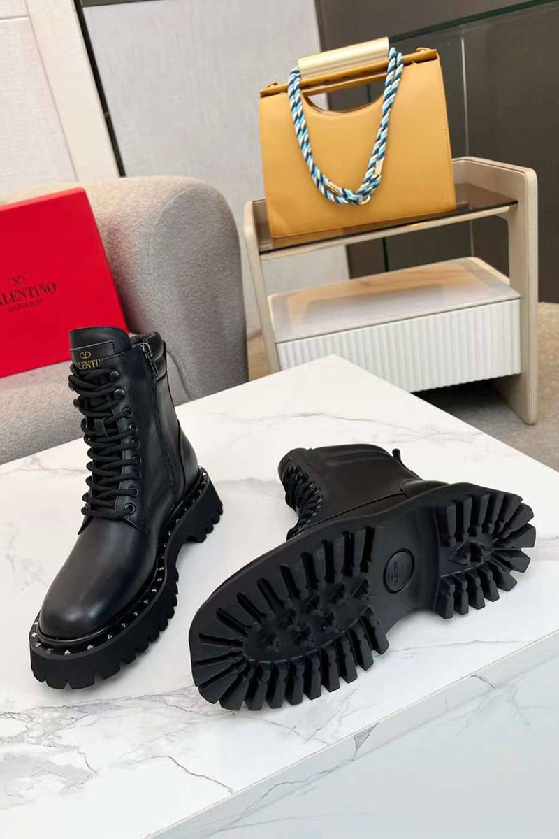 Valentino Женские кожаные ботинки 
