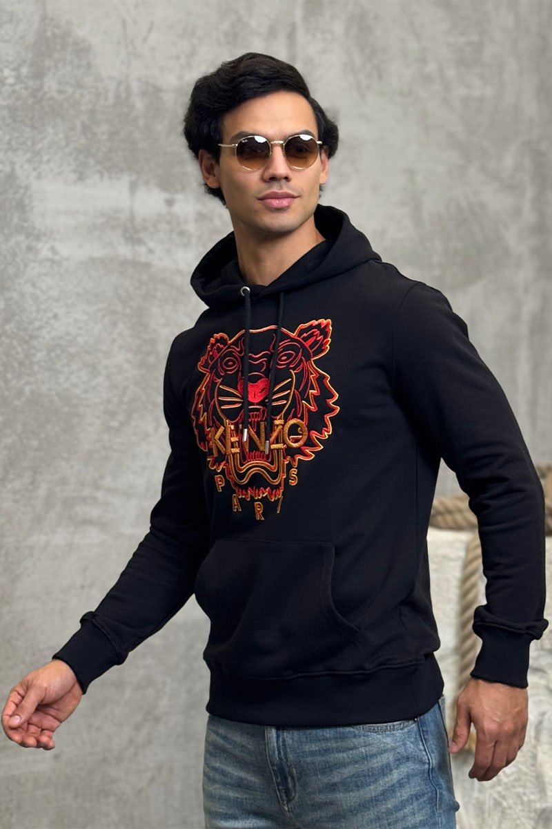 Kenzo Мужское чёрное худи The Year of the Tiger