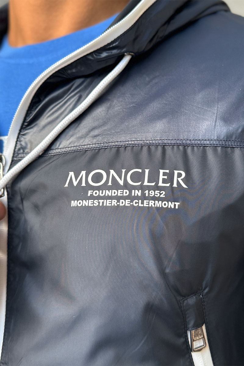 Moncler Мужская тёмно-синяя ветровка Vaugirard