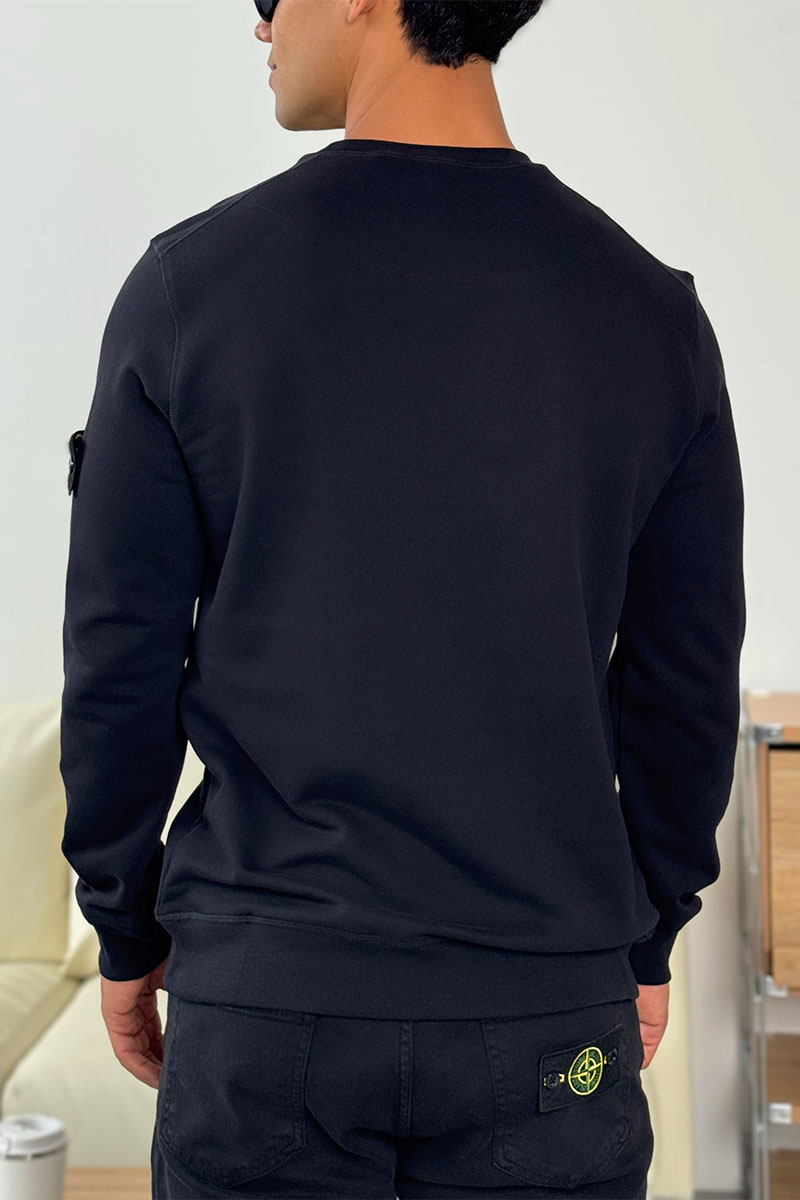 Stone Island Мужской свитшот чёрного цвета Compass-patch