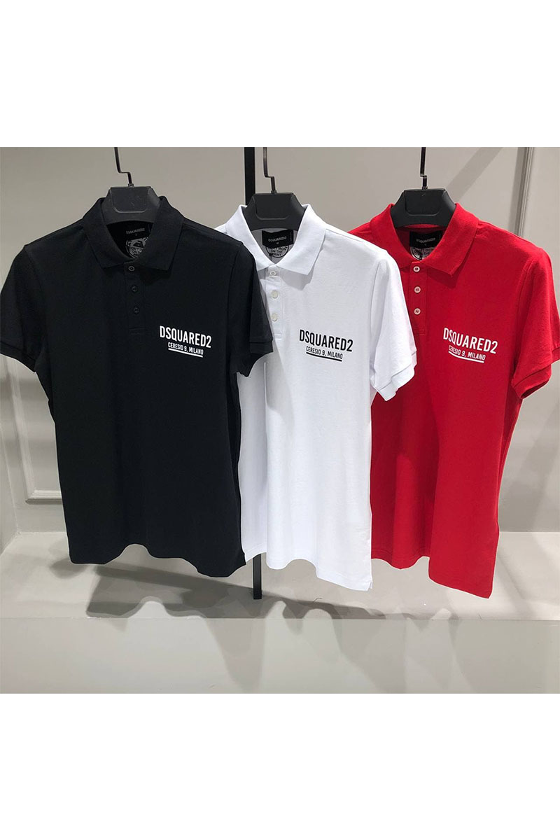Dsquared2 Мужское поло Ceresio 9 Milano - White