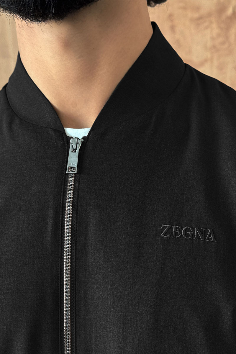 Zegna Мужской бомбер чёрного цвета