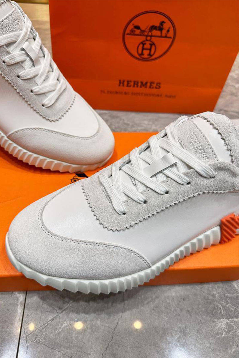 Hermes Мужские кроссовки Bouncing - White
