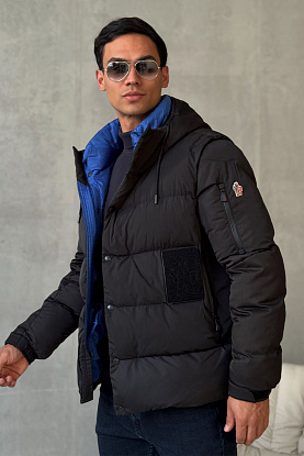 Мужская утеплённая куртка чёрного цвета