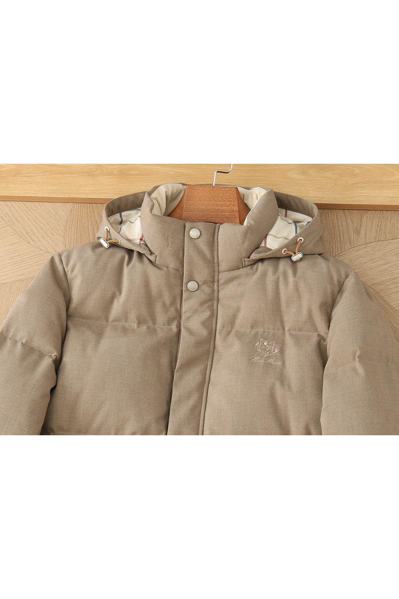 Loro Piana Мужской бежевый пуховик premium