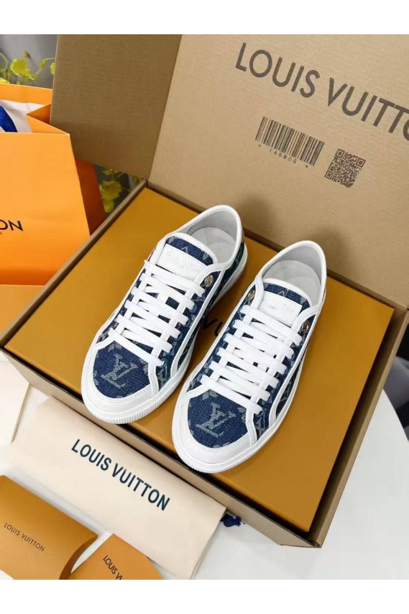Lоuis Vuittоn Женские комбинированные кеды Premium - Blue